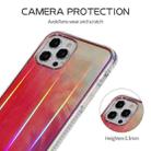 IMD Process Rendering Watercolor Aurora Pattern TPU + PC Shockproof Case For iPhone 13 Pro(Red) - 5