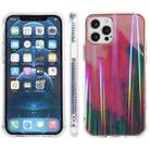 IMD Process Rendering Watercolor Aurora Pattern TPU + PC Shockproof Case For iPhone 13 Pro Max(Purple) - 1