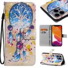 3D Painted Pattern Horizontal Flip Leather Case with Holder & Card Slots & Wallet For iPhone 13 Pro Max(Wind Chimes) - 1