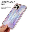 Aurora Cloud Electroplating Gold Edge Double-sided IMD Pattern TPU Case For iPhone 13 Pro(Light Purple) - 5