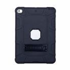 C5 Four Corners Shockproof Silicone + PC Protective Case with Holder For iPad 9.7 2018 / 2017(Black) - 1