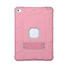 C5 Four Corners Shockproof Silicone + PC Protective Case with Holder For iPad 9.7 2018 / 2017(Rose Gold + Grey) - 1