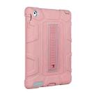 C5 Four Corners Shockproof Silicone + PC Protective Case with Holder For iPad 4 / 3 / 2(Rose Gold + Grey) - 2