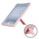 C5 Four Corners Shockproof Silicone + PC Protective Case with Holder For iPad 4 / 3 / 2(Rose Gold + Grey) - 5