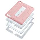 C5 Four Corners Shockproof Silicone + PC Protective Case with Holder For iPad 4 / 3 / 2(Rose Gold + Grey) - 6