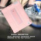 C5 Four Corners Shockproof Silicone + PC Protective Case with Holder For iPad 4 / 3 / 2(Rose Gold + Grey) - 7