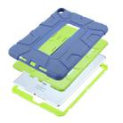 C5 Four Corners Shockproof Silicone + PC Protective Case with Holder For iPad Air 3 10.5 2019 / iPad Pro 10.5(Navy Blue + Lemon Yellow) - 6