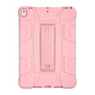 C5 Four Corners Shockproof Silicone + PC Protective Case with Holder For iPad Air 3 10.5 2019 / iPad Pro 10.5(Rose Gold) - 1