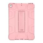 C5 Four Corners Shockproof Silicone + PC Protective Case with Holder For iPad Air 3 10.5 2019 / iPad Pro 10.5(Rose Gold) - 1