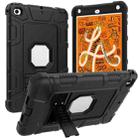 C5 Four Corners Shockproof Silicone + PC Protective Case with Holder For iPad mini 5 / 4(Black) - 1