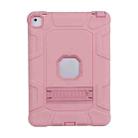 C5 Four Corners Shockproof Silicone + PC Protective Case with Holder For iPad Pro 9.7(Rose Gold) - 1