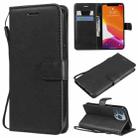 For iPhone 13 Pro Pure Color Horizontal Flip Leather Case with Holder & Card Slots & Wallet & Lanyard (Black) - 1