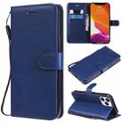 For iPhone 13 Pro Max Pure Color Horizontal Flip Leather Case with Holder & Card Slots & Wallet & Lanyard (Blue) - 1