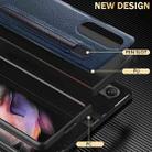 For Samsung Galaxy Z Fold3 5G Litchi Pattern Foldable Protective Case with Pen Slot(Black) - 6
