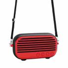 New Rixing NR-3000M Bluetooth 5.0 Portable Karaoke Wireless Bluetooth Speaker with Microphone & Shoulder Strap(Red) - 1