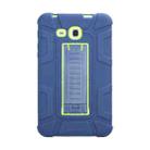 For Samsung Galaxy Tab A 7.0 T280 C5 Four Corners Shockproof Silicone + PC Protective Case with Holder(Navy Blue + Lemon Yellow) - 1