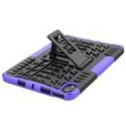 For iPad mini 6 Tire Texture TPU + PC Shockproof Tablet Case with Holder(Purple) - 6