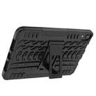 For iPad mini 6 Tire Texture TPU + PC Shockproof Tablet Case with Holder(Black) - 7