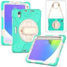For iPad mini 6 Silicone + PC Protective Tablet Case with Holder & Shoulder Strap(Mint Green) - 2