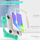 For iPad mini 6 Silicone + PC Protective Tablet Case with Holder & Shoulder Strap(Mint Green) - 3