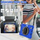 For iPad mini 6 Silicone + PC Protective Tablet Case with Holder & Shoulder Strap(Blue) - 7