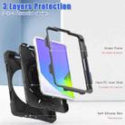 For iPad mini 6 Silicone + PC Protective Tablet Case with Holder & Shoulder Strap(Black) - 3