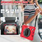 For iPad mini 6 Silicone + PC Protective Tablet Case with Holder & Shoulder Strap(Red) - 7