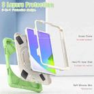 For iPad mini 6 Silicone + PC Protective Tablet Case with Holder & Shoulder Strap(Matcha Green) - 3