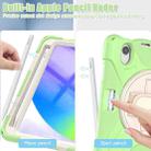 For iPad mini 6 Silicone + PC Protective Tablet Case with Holder & Shoulder Strap(Matcha Green) - 5