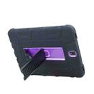 For Samsung Galaxy Tab S3 9.7 T820 C5 Four Corners Shockproof Silicone + PC Protective Case with Holder(Black + Purple) - 4