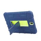 For Samsung Galaxy Tab S3 9.7 T820 C5 Four Corners Shockproof Silicone + PC Protective Case with Holder(Navy Blue + Lemon Yellow) - 4