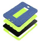 For Samsung Galaxy Tab S3 9.7 T820 C5 Four Corners Shockproof Silicone + PC Protective Case with Holder(Navy Blue + Lemon Yellow) - 6