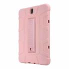 For Samsung Galaxy Tab S3 9.7 T820 C5 Four Corners Shockproof Silicone + PC Protective Case with Holder(Rose Gold) - 2