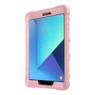 For Samsung Galaxy Tab S3 9.7 T820 C5 Four Corners Shockproof Silicone + PC Protective Case with Holder(Rose Gold) - 3