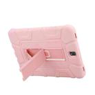 For Samsung Galaxy Tab S3 9.7 T820 C5 Four Corners Shockproof Silicone + PC Protective Case with Holder(Rose Gold) - 4