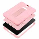 For Samsung Galaxy Tab S3 9.7 T820 C5 Four Corners Shockproof Silicone + PC Protective Case with Holder(Rose Gold) - 6