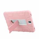 For Samsung Galaxy Tab S3 9.7 T820 C5 Four Corners Shockproof Silicone + PC Protective Case with Holder(Rose Gold + Grey) - 4