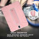 For Samsung Galaxy Tab S3 9.7 T820 C5 Four Corners Shockproof Silicone + PC Protective Case with Holder(Rose Gold + Grey) - 7