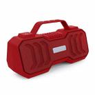 New Rixing NR-4500M Bluetooth 5.0 Portable Outdoor Karaoke Wireless Bluetooth Speaker with Microphone(Red) - 1