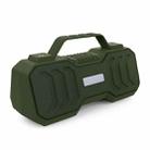 New Rixing NR-4500M Bluetooth 5.0 Portable Outdoor Karaoke Wireless Bluetooth Speaker with Microphone(Dark Green) - 1
