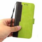 For Infinix Note 10 Business Stitching-Color Horizontal Flip PU Leather Case with Holder & Card Slots & Photo Frame(Green) - 7
