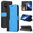 For Infinix Note 10 Business Stitching-Color Horizontal Flip PU Leather Case with Holder & Card Slots & Photo Frame(Blue) - 1