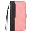For Infinix Note 10 Business Stitching-Color Horizontal Flip PU Leather Case with Holder & Card Slots & Photo Frame(Pink) - 2