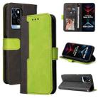 For Infinix Note 10 Pro / 10 Pro NFC Business Stitching-Color Horizontal Flip PU Leather Case with Holder & Card Slots & Photo Frame(Green) - 1