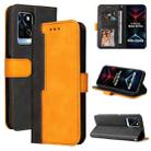 For Infinix Note 10 Pro / 10 Pro NFC Business Stitching-Color Horizontal Flip PU Leather Case with Holder & Card Slots & Photo Frame(Orange) - 1