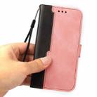 For Infinix Note 10 Pro / 10 Pro NFC Business Stitching-Color Horizontal Flip PU Leather Case with Holder & Card Slots & Photo Frame(Pink) - 7