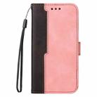 For Infinix Hot 10 Play Business Stitching-Color Horizontal Flip PU Leather Case with Holder & Card Slots & Photo Frame(Pink) - 2