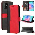 For Infinix Hot 10 Business Stitching-Color Horizontal Flip PU Leather Case with Holder & Card Slots & Photo Frame(Red) - 1