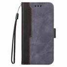 For Infinix Hot 10 Business Stitching-Color Horizontal Flip PU Leather Case with Holder & Card Slots & Photo Frame(Grey) - 2