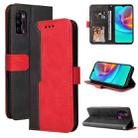 For Infinix Hot 9 Play Business Stitching-Color Horizontal Flip PU Leather Case with Holder & Card Slots & Photo Frame(Red) - 1